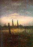City at Moonrise, Caspar David Friedrich